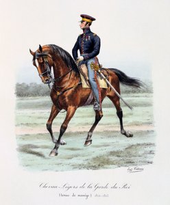 Chevau-Légers de la Garde du Roi, Tenue de Manége by Eugene Titeux
