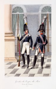 Gardes-du-Corps de Roi, Service de Chateau by Eugene Titeux