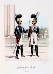Gardes-du-Corps de Roi, Service de Chateau, Grande Tenue by Eugene Titeux