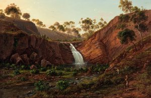 Waterfall on the Clyde River, Tasmania