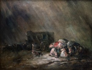 The Diligence by Eugenio Luca y Velasquez