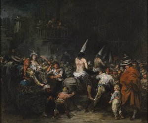 Convicted by the Inquisition by Eugenio Lucas Velázquez