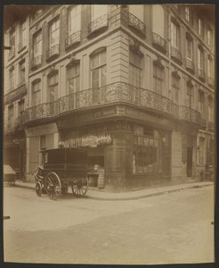 54 Rue Saint-Honoré and 1 Rue des Prouvaires, (1st arr.) by Eugène Atget