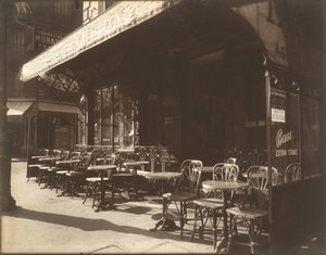 Café, Avenue de la Grande-Armée, 1924-1925