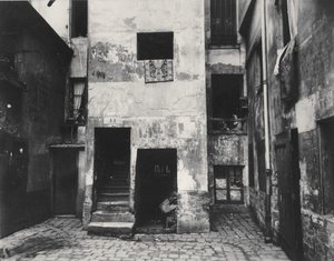 Courtyard, 41 rue Broca, Paris, 5th Arrondissement, 1912 by Eugène Atget