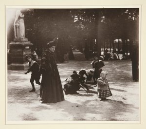 Children - Luxembourg Garden by Eugène Atget