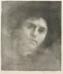 Madame Eugène Carrière Large Plate by Eugène Carrière