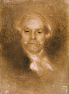 Portrait of Edmond de Goncourt from Germinie Lacerteux by Edmond and Jules by Eugène Carrière