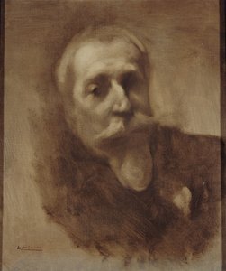 Portrait of the Poet, Journalist, and Novelist Anatole France 1844-1924, c. 1900 by Eugène Carrière