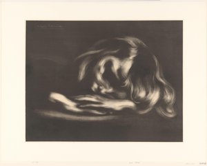 Sleeping girl by Eugène Carrière