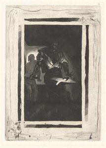 A Blacksmith by Eugène Delacroix