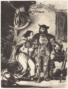 Brother Martin with Goetz by Eugène Delacroix