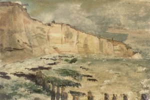 The Chalk Cliffs at Dieppe (Views in and around Dieppe, from the years 1852-1855)