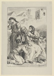 Death of Goetz von Berlichingen, 1845 by Eugène Delacroix