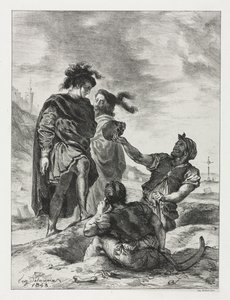 Hamlet: Hamlet and Horatio with the Grave Diggers