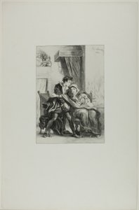 Hamlet and the Queen by Eugène Delacroix