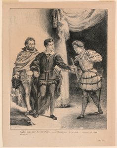 Illustration for Hamlet: Hamlet and Guildenstern (III,2)