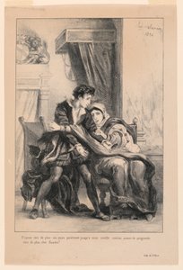 Illustration for Hamlet: Hamlet and the Queen (III,4)