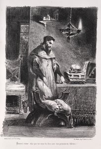 Illustrations for Faust: Faust in His Dressing-Room
