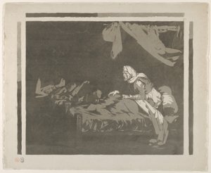 Interior of a Military Hospital by Eugène Delacroix