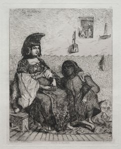 Jewish Woman of Algiers by Eugène Delacroix