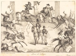 Lesson in Trick Riding by Eugène Delacroix