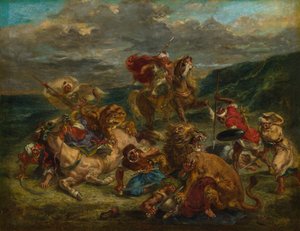 Lion Hunt, 1860-61 by Eugène Delacroix