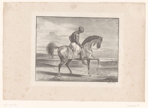 Man on Horseback in the Desert by Eugène Delacroix