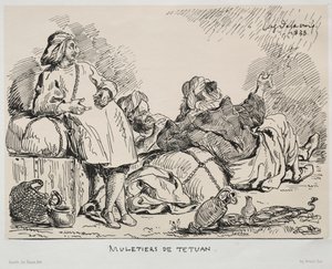 Muleteers of Tetuan by Eugène Delacroix