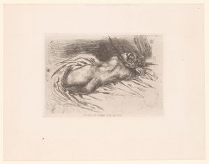 Naked Woman Seen from the Back (title on object) by Eugène Delacroix