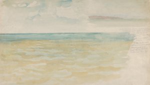 The Sea at Dieppe by Eugène Delacroix