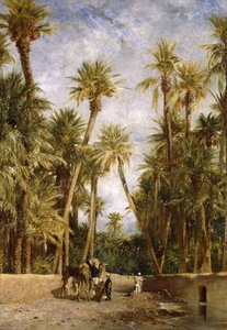 Oasis at Lagrount by Eugène Fromentin