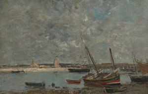 Camaret: The Port by Eugene Louis Boudin