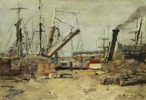 The Trawlers by Eugene Louis Boudin