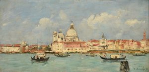 Venice. The Customs House and Santa Maria della Salute by Eugene Louis Boudin