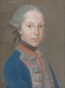 Portrait of a Young Man in Uniform by European 18th Century