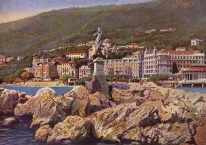 Abbazia, Now Opatija in Croatia: Madonna del Mare, Nello Sfondo la Chiesa di S Maria Annunciata by European Photographer