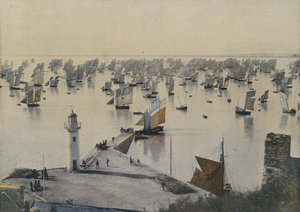 Departure of Fishing Boats from Cancale by European Photographer