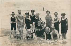 Group of People at the Seaside