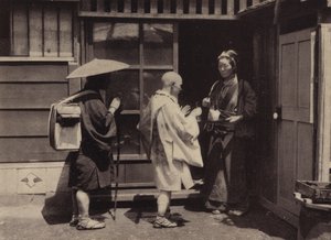 Kyoto, Pilgrims by European Photographer