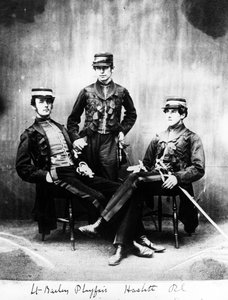 Lieutenants Bailey, Playfair and Haslitt by European Photographer