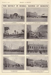 The Revolt in Russia, Scenes in Moscow by European Photographer