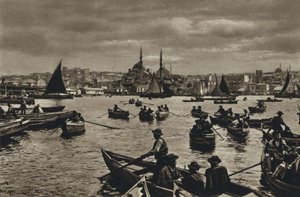 Turkey, Constantinople, On the Golden Horn by European Photographer