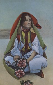 Woman in traditional costume, possibly Northern Africa by European Photographer