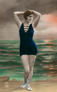 Young Woman in a Bathing Costume by European Photographer