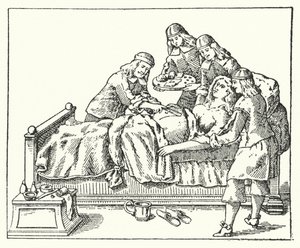 A Caesarean operation in the seventeenth century by European School