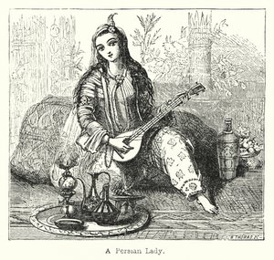 A Persian Lady by European School