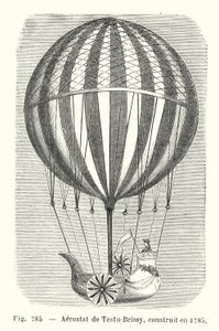 Aerostat by Testu-Brissy, Built in 1785 (engraving) by European School