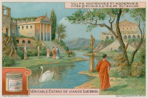 An Ancient Greek villa near Syracuse by European School