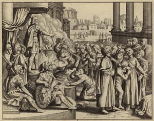 Antiochus and the martyrdom of the woman with seven sons by European School